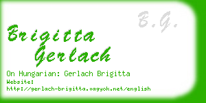 brigitta gerlach business card